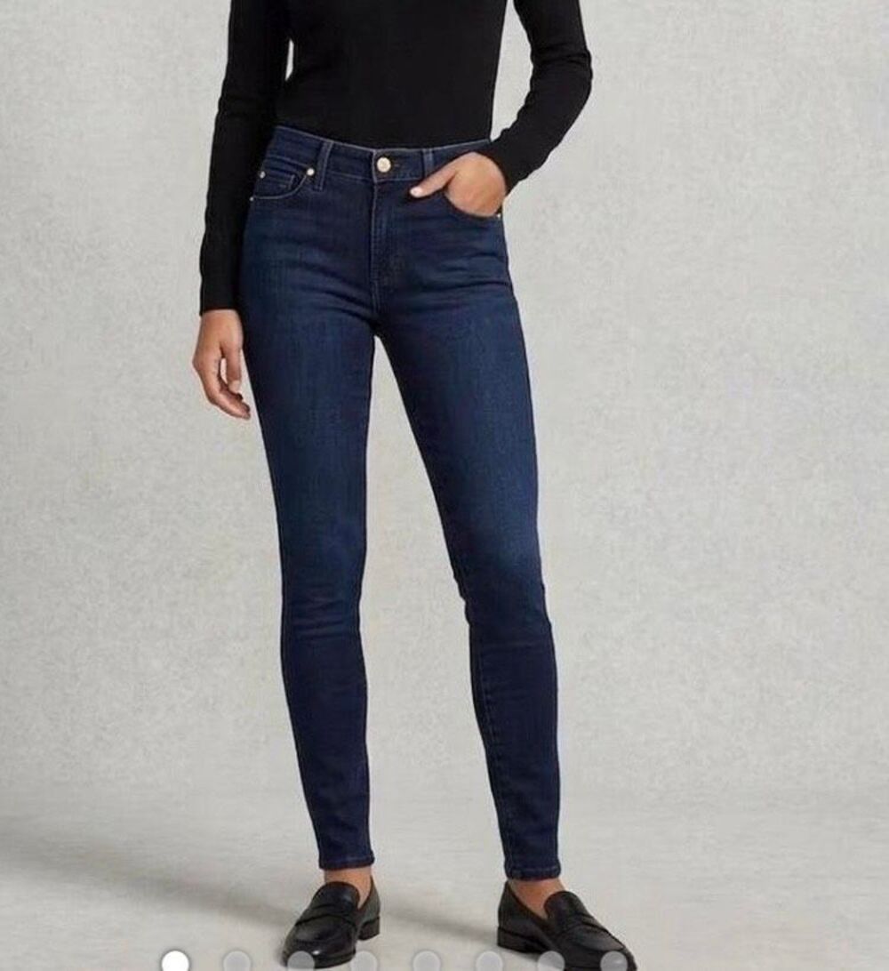 7 for all Mankind high waist skinny gwenevere jean 26